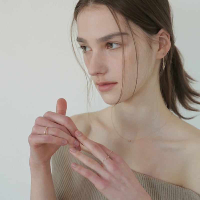 Modernlike 14k Gold Stick Chain Drop Earrings