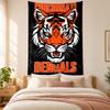 Cincinnati Bengals Tapestry Highquality for Decorating Living Room Bedroom Dorm Walls Ideal As Bedroom Wallart Orholiday Gift