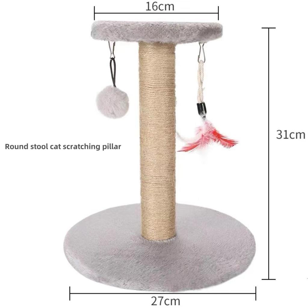 Cat Toys Cat Scratching Post Cat Tree House Grinding Paws Interactive Toys Protecting Furniture Sisal Rope Cat Climbing Frame