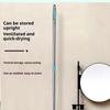 Flat Floor Mop Squeeze Mop Hand Free Wringing Floor Cleaning Mop Microfiber Pads Lazy Mop Wet Or Dry Usage Home Cleaning Tool