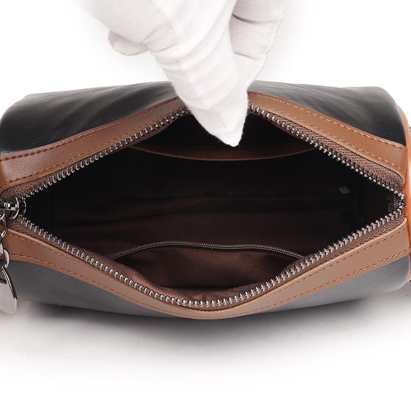 IELGY Women's Pillow Bag, Boston Vintage Versatile Wide Shoulder Strap Large Capacity Shoulder Crossbody Bag