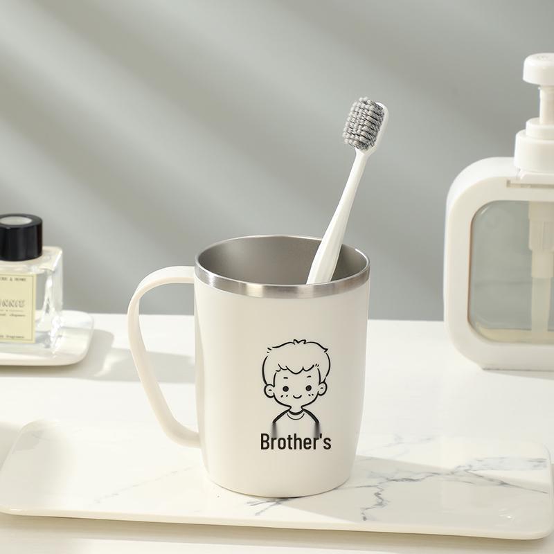 304 Stainless Steel Family Toothbrush Holder - Parent-Child Set for 3-5 Members