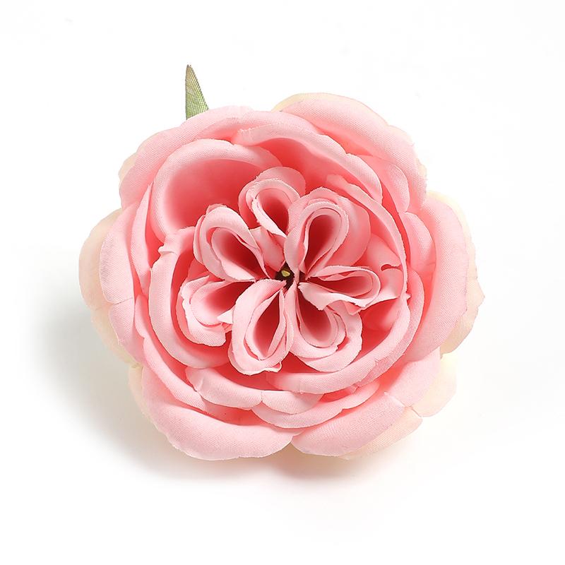 1/2/5Pcs Silk Retro Rose Heads Artificial Flower Decor Wedding Bridal Hairdress Home Party Decoration Fake Flower Wall Accessory
