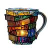 3D Painted Book Mug for Hot Cold Brews 300ml Stackable Book
