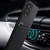 For Samsung Galaxy A34 5G Case Leather Texture Car Magnet Holder Phone Case For Samsung A34 5G A 34 SM-A346B Silicone Back Cover