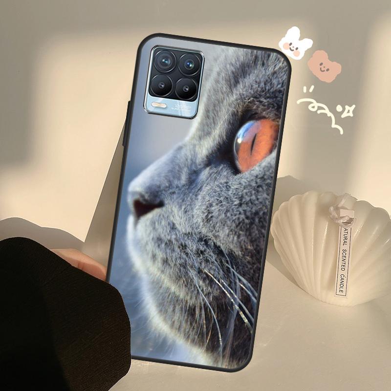 British Shorthair Cat Case For Realme C63 C61 C55 C51 C53 C25 C65 C67 C71 C75 11 12 13 14 15 Pro Plus GT6 GT7 Pro