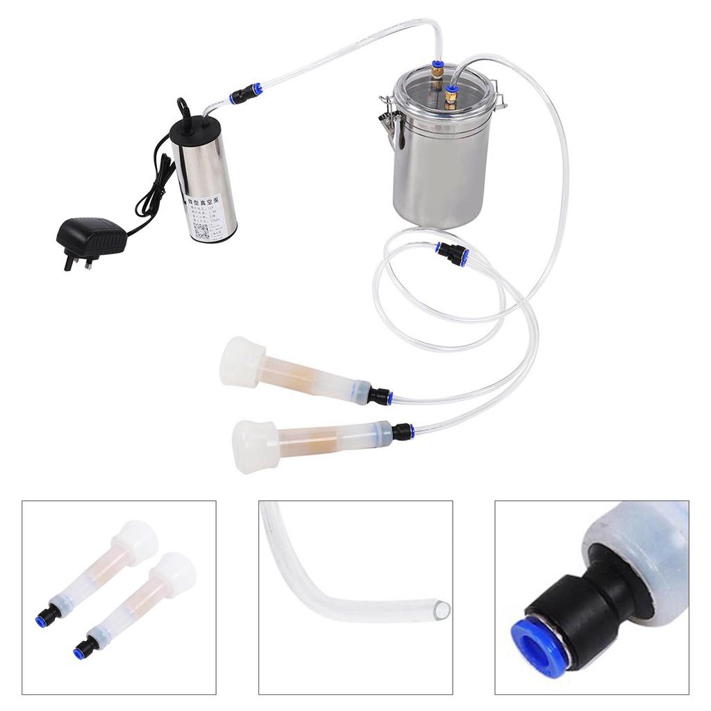 2L Goat Sheep Cow Milking Kit Portable Electric Milking Machine (for Cow)