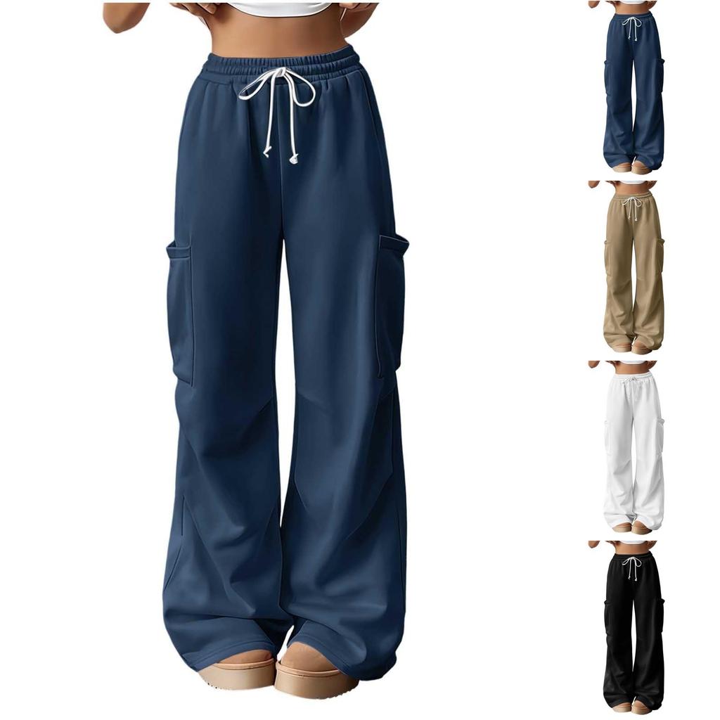 Women's Casual Straight Leg Trendy Pants for Work, Weekend and Lounging