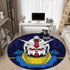 1PC Mobile Suit Gundam Office Round Rug, Non-slip, Soft and Durable Office Rug for Interior Decoration, Perfect for Office Yy250915097