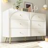 Metal Legs Dressing Table with Drawers Large Capacity Ergonomic Handle Easy To Assemble Home Makeup Vanity Table Bedroom Furniture
