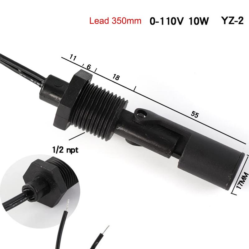 Horizontal Float Sensor Switch Long Service Life Side Mount Water Level Controller for Industrial Sewage Treatment Tank