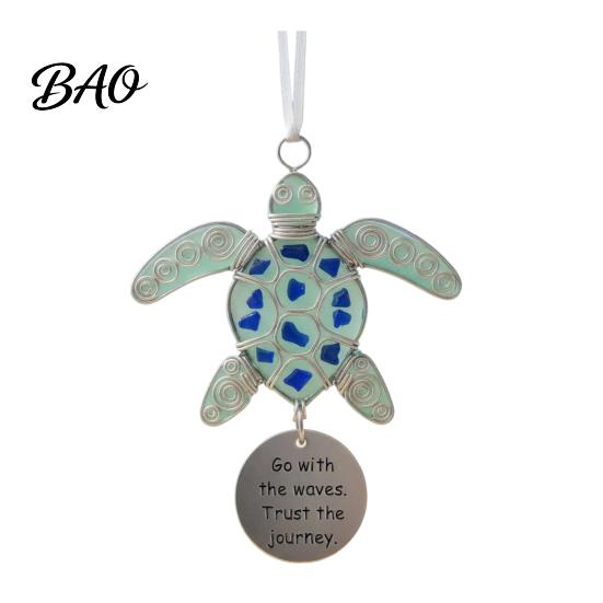 Ocean Lover Souvenir Gift Coastal Spirit Hanging Ornament, Durable Acrylic Decorative Pendant, Indoor Garden Decoration Inspired Home Accents for Wall