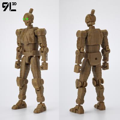 9L3D Superheroes Invincible Brown Robot Dummy13 Titan13 Lucky13 Anime MultiJointed Shapeshift Toy Action Figures Birthday Gifts