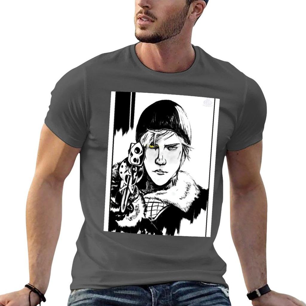 Camiseta Ffxv Episode Prompto Painting Estilo Casual Unisexga Curta