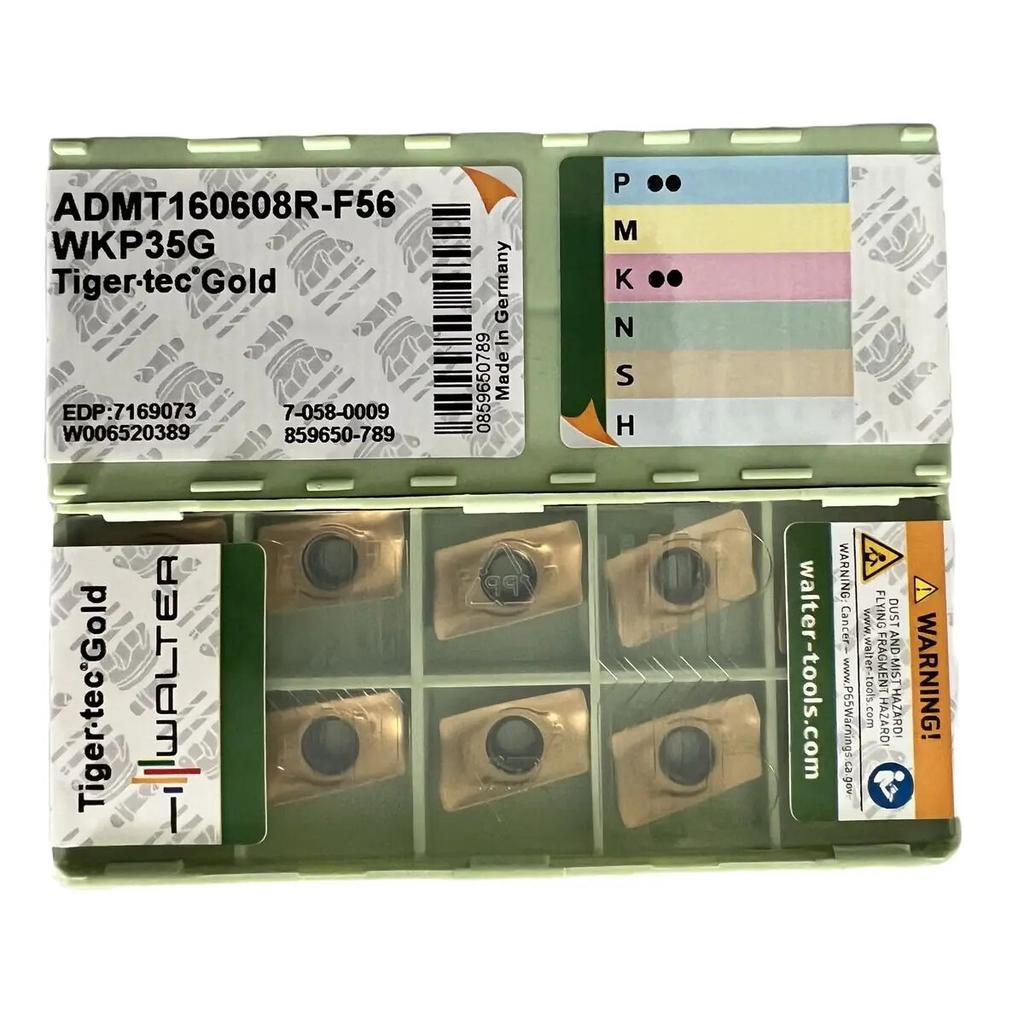 Original / ADMT160608R-F56 WKP35G / Industrial indexable Carbide Inserts 10 Pcs