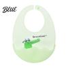 Adjustable Infant Eating Bibs Silicone Baby Bib with Food Catcher Pocket Waterproof Lightweight Neck Babies Feeding Bib Foldable for Toddler