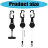 Round Reels Tethers Lanyards for Key and Access Card with a Retracting Cord That Returns the Attaching Item After Each Use