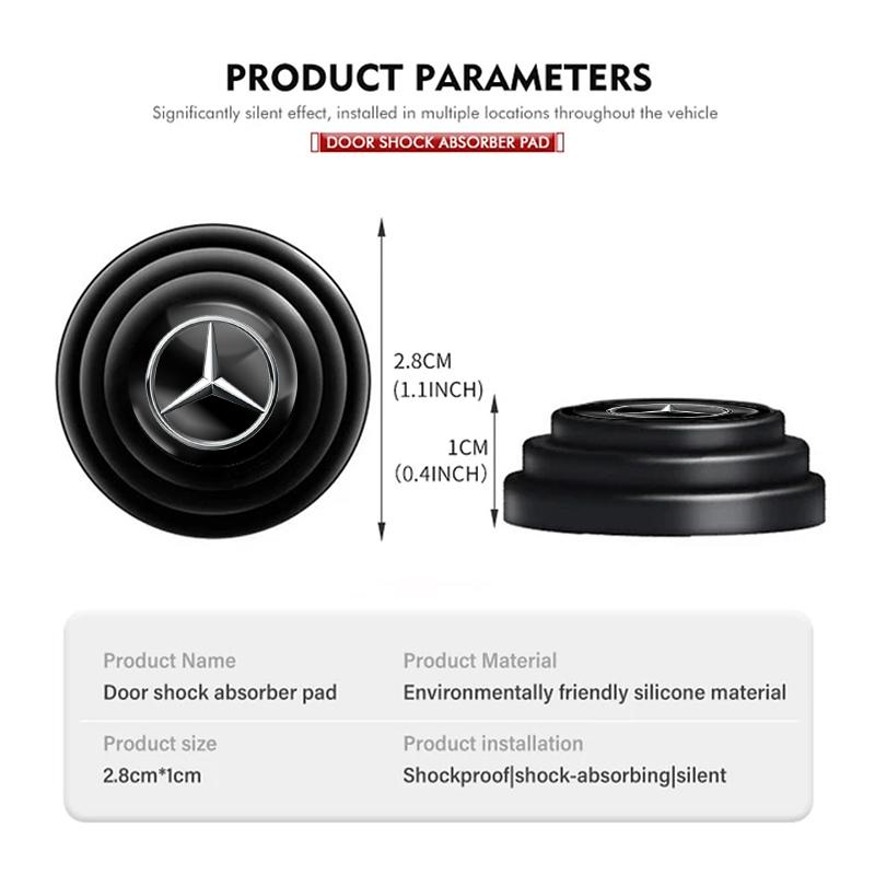 GLC GLB 4/8 Piezas Amortiguador de Silicona Anticolisión para Puerta de Coche Espaciador Para Mercedes Benz AMG W205 W206 W203 W220 W211 W212 W201