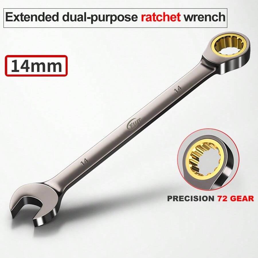 Ratchet Wrench 6-32mm, Combination Wrench, Dual-Use Wrench, Universal Repair Tool for Car and Motorcycle Maintenance