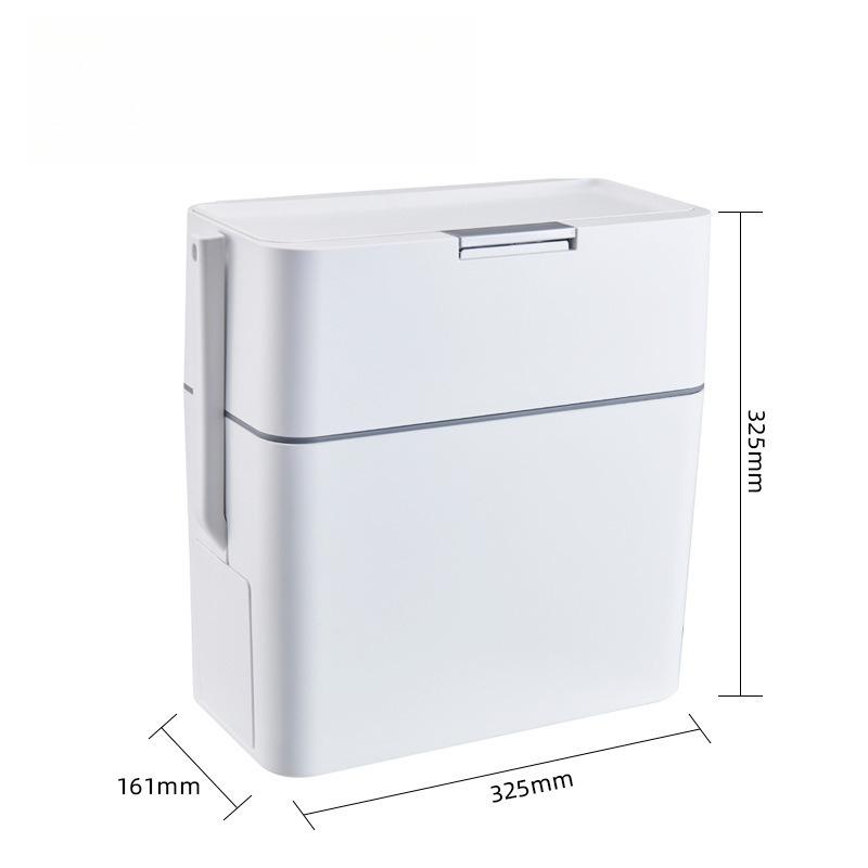 Bathroom Waste Bins Toilet Pressing Trash Can Large Capacity Waste Bin Modern Multifunctional Trash Can with Toilet Brush