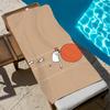 O-ojisan-n Anime niedliches Handtuch Strand Schnelltrocknend Weich Poolhandtücher Geschenk für Reise Fitnessstudio Dusche Camping Sport