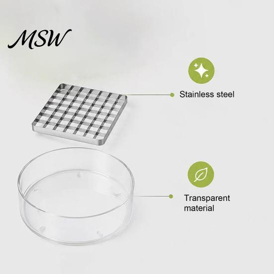 Schiaccia Aglio Manuale, Tritatutto con Lame Affilate in Acciaio Inossidabile, con Contenitore Trasparente per Zenzero, Gadget da Cucina per Senza Sforzo