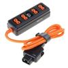 60cm D Tap Splitter Cable 1 Male To 4 Female Port Wide Compatibilites Equipment Battery Power Supply