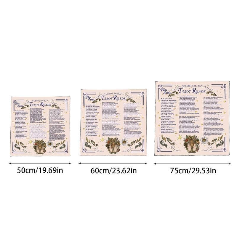 Divinations Cards Table Cloth Tapestry Reading Card Tarots Tablecloth Astrologys Witchcrafts Deck Cloth Wall Decoration