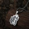 Kinitial Adorable Cartoon Squirrel Pendant Necklace For Women Girls Stainless Steel Cute Animal Children Necklace