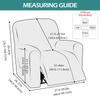 1/2 Seat Waterproof Recliner Armchair Cover Pu Leather Recliner Cover Elastic Relax Single Sofa Slipcovers For Living Room Decor