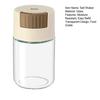 Glass Salt Shaker with Moisture Resistant Seal Easy Refill Transparent Design Food Grade Seasoning Jar