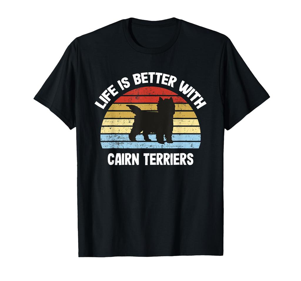 Retro Cairn Terrier Dog T-Shirt