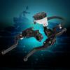 Universal 78"(22mm) Motorcycle Brake Clutch Master Cylinder Reservoir Levers Set Black