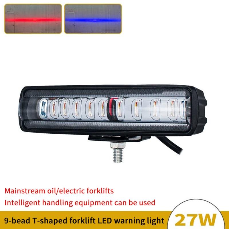 

Forklift Warning Light 27W 9Led Truck Safety Work Light Bar 12-80W Red Flood Beam Danger Zone Warning Lamp Side Line Marker Onesize