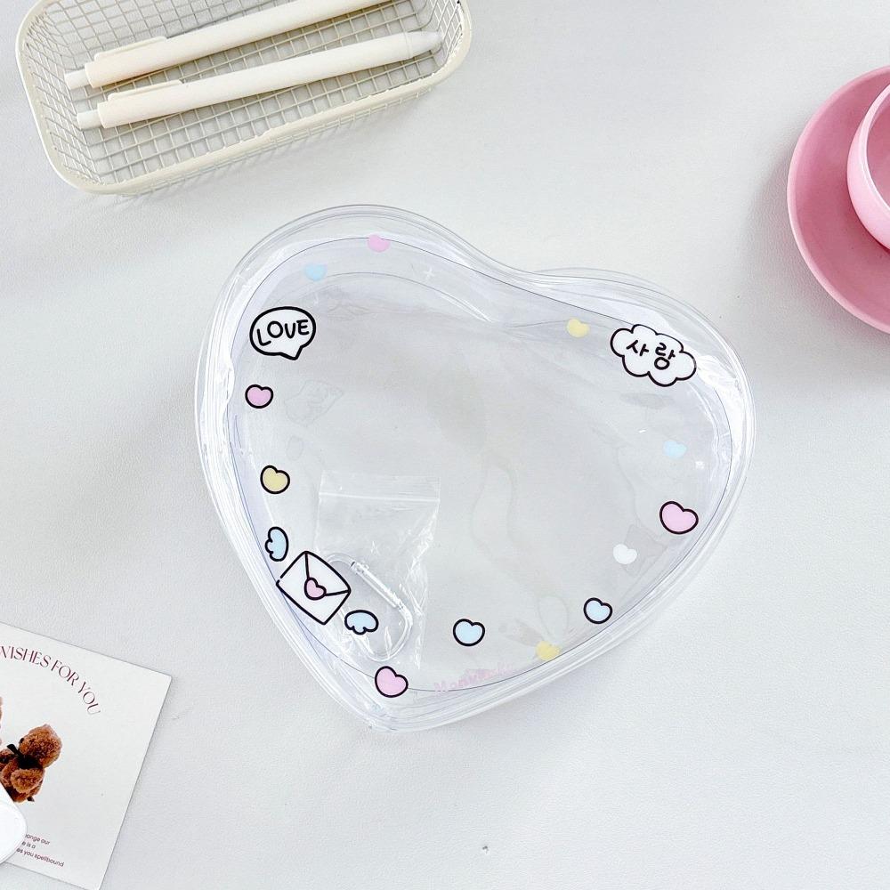Cute Transparent Data Cable Storage Bag PVC MIni Dolls Storage Pouch Gift Colorful Dolls Outdoor Bag for 15cm Dolls