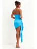 European American Women's Sexy One-Shoulder Slim-Fit Summer Dress