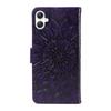 For Samsung Galaxy A07 4G/A06 5G/A06 4G Phone Case Sunflower Imprinted Leather Wallet Stand Cover with Strap