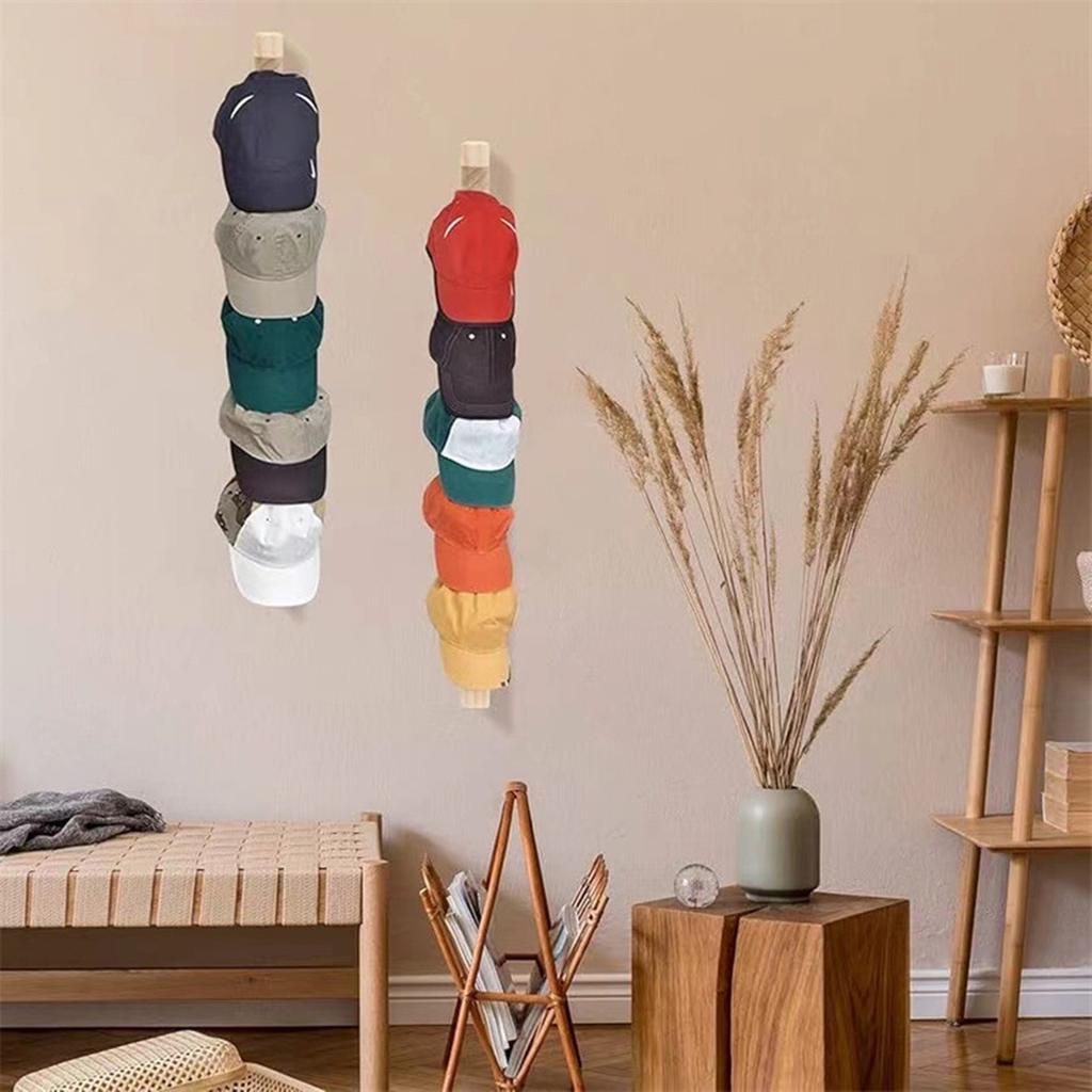 Space Saving Hat Organizer Baseball Caps Storage Rack Easy To Install Hat Display Stand Wall Mounted Hat Hanger