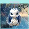 Charming Acrylic Dragon Egg Pendant For Christmas Tree Decor And Car Mirror Ornament