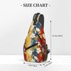 DADABULIU Floral and Cherry Blossom Pattern Crossbody Shoulder Bag for Men and Large Perfect for and School Japanese-style Women, Capacity,