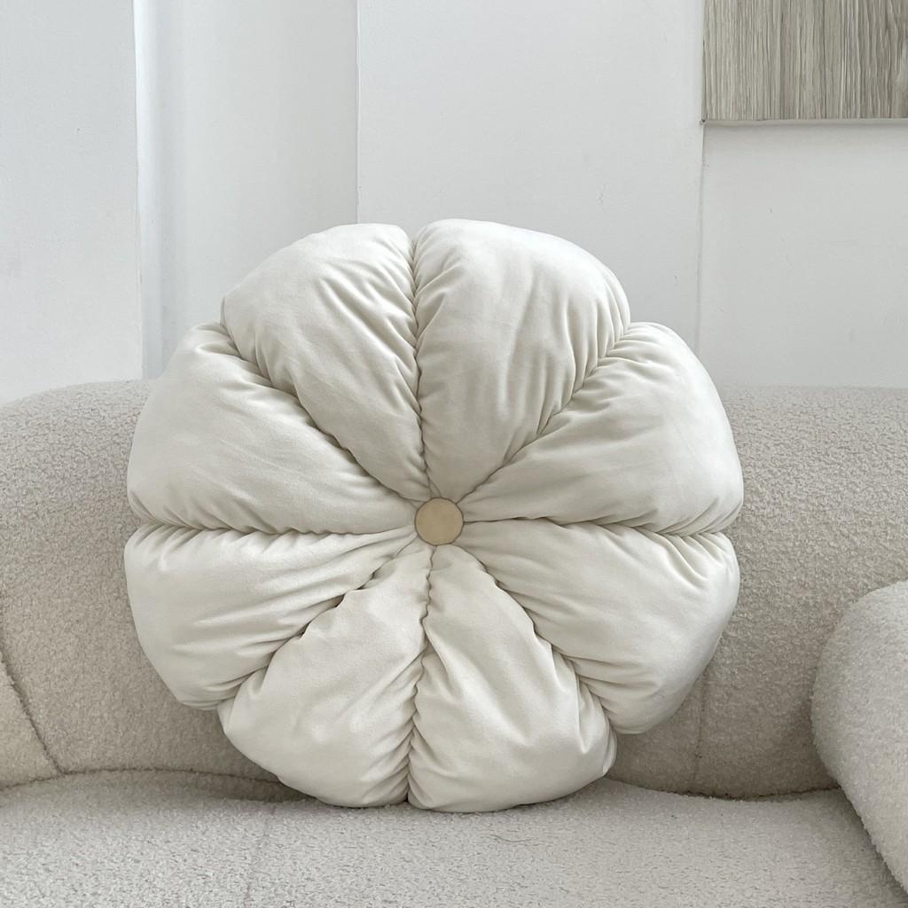 Scandinavian Style Pumpkin Cushion With Polyester Cover For Living Room And Office Decor