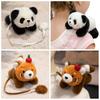 Soft Mini Panda Stuffed Animal Doll Panda Pattern Panda Shoulder Plush New Design Plushies Gift
