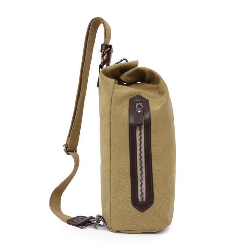 Leisure Backpack Multifunctional Small Bags Men's Canvas Handbag Casual Bag Portable Travel Sports Gym Shoulder Bag