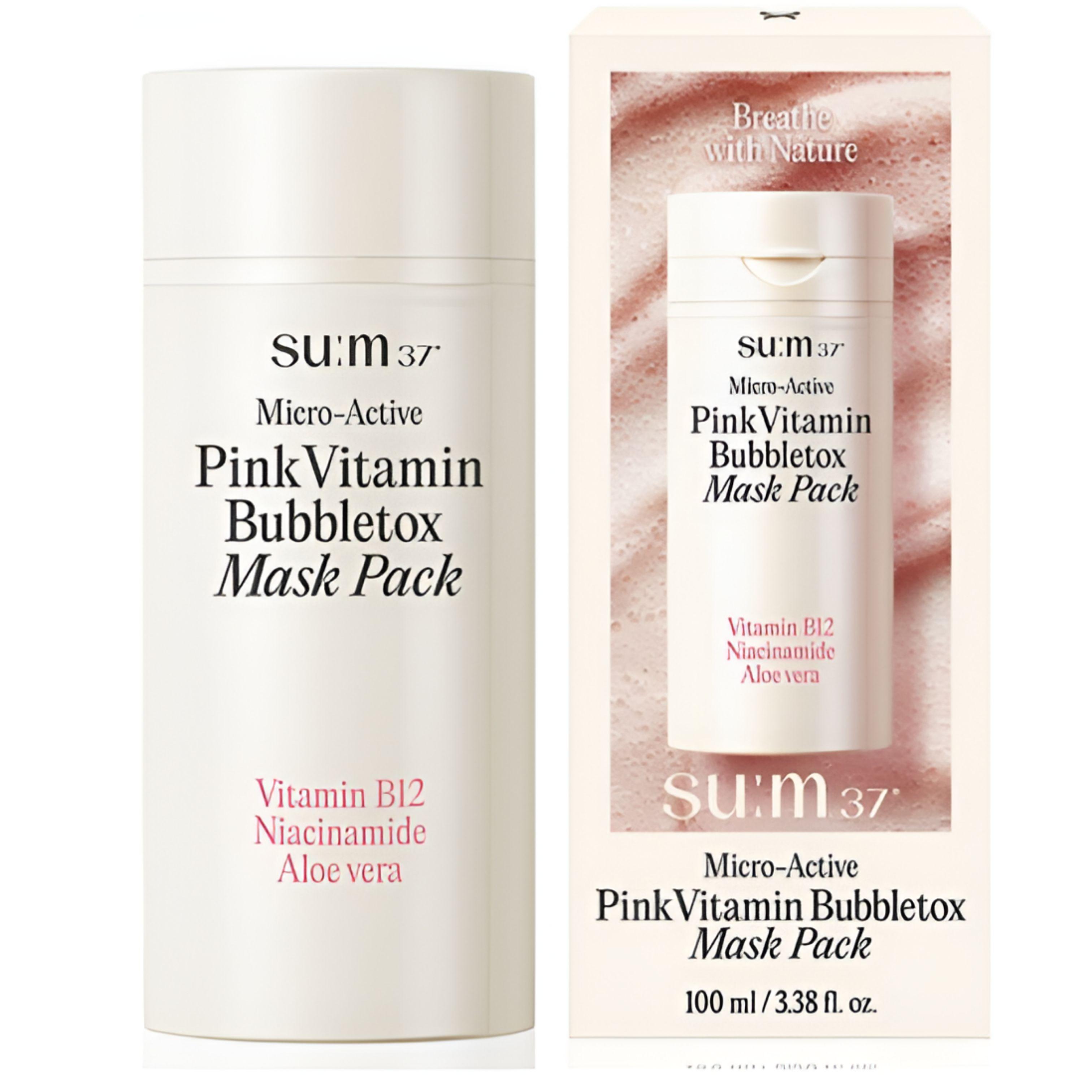 

SU:M37 Micro-Active Pink Vitamin Bubbletox Mask 100ml