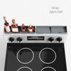 2Pcs Magnetic Stove Top Shelf Spice Rack Storage Stove Top Silicone Shelf Kitchen Shelf for Above Stovetop Organizer Magnet Back