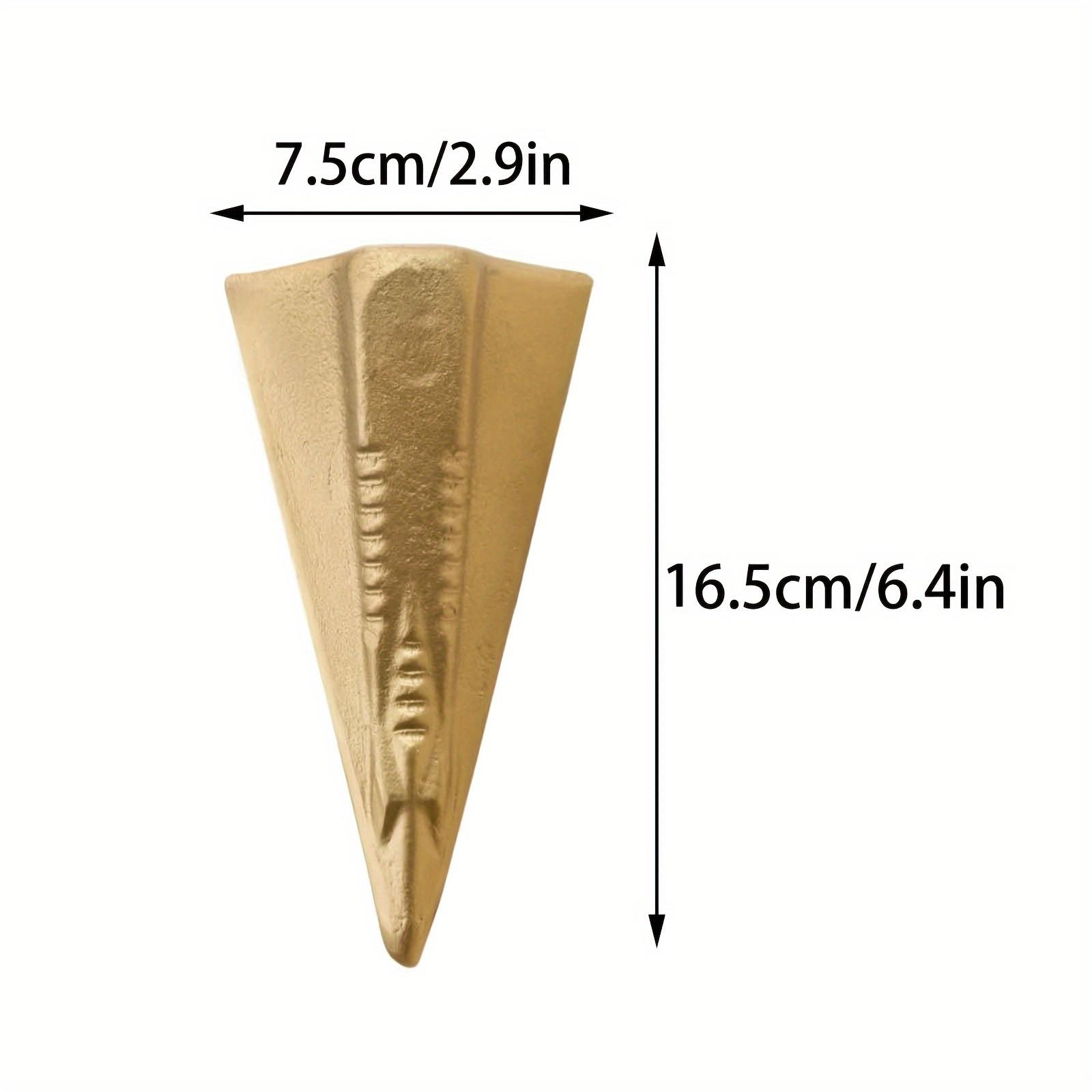 

3.5lb Options Durable 4-Way Manual Wood Splitting Wedge Versatile Steel Tool Outdoor Use Winter Firewood Fireplace Accessories