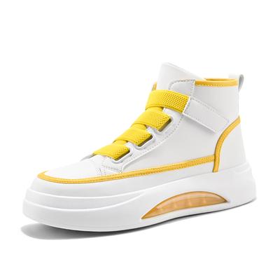 High Top Herrenschuhe 2025 Neu Frühling Dicksohlige Kleine Weiße Schuhe Herrenmode Luftpolster Casual Board Schuhe