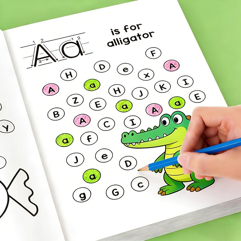 32-Page Preschool Handwriting Practice Copybook Workbook for Alphabet A-Z Writing and Pen Control Training at Home and School