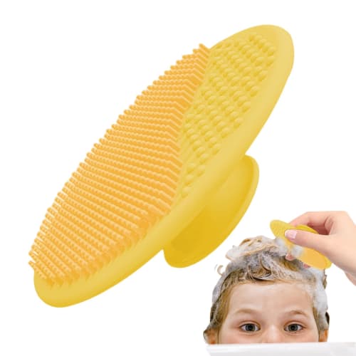 Baby Bath Brush - Silicone Baby Hair Scrubber, Baby Scalp Massager, Baby Bath Brush for Newborns, Brush Comb, Baby Cradle Cap Brush, Bath Scrubber for