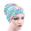 New Small Floral Leopard Print Cotton Bandana Hat Chemotherapy Head Wrap